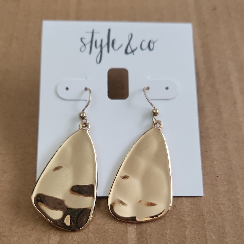 Style & Co Gold Dangle Earrings